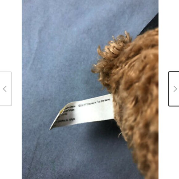 World Poker Tour Hat WPT 8" Cuddly Brown Teddy Bear Curly Plush 2006 Bow Tie - Picture 5 of 12